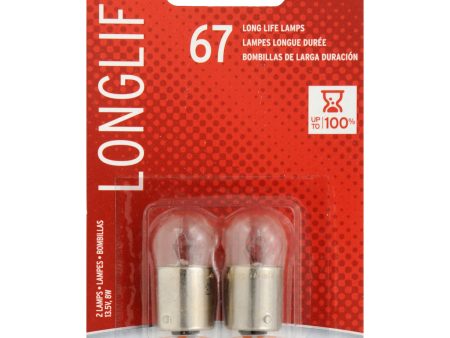 2-PK SYLVANIA 67 Long Life Automotive Light Bulb Online Hot Sale