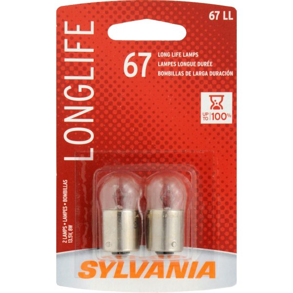 2-PK SYLVANIA 67 Long Life Automotive Light Bulb Online Hot Sale