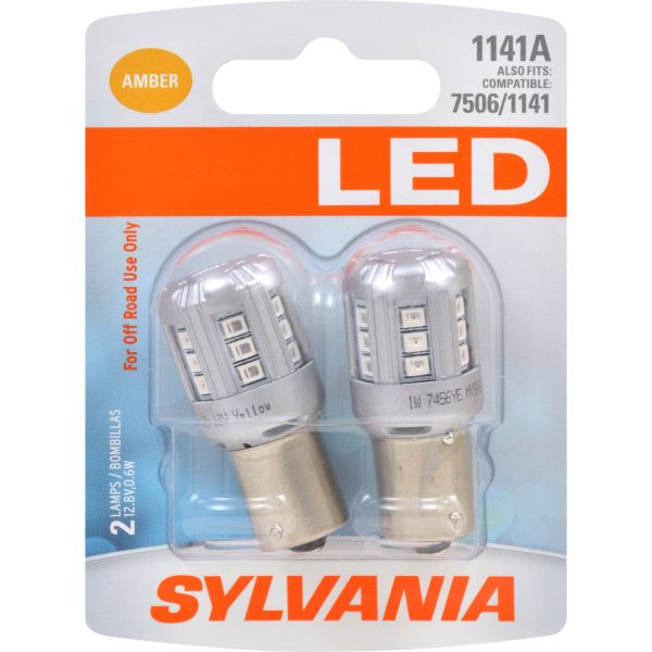 2-PK SYLVANIA 1141 Amber LED Automotive Bulb Online Sale