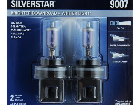 2-PK SYLVANIA 9007 SilverStar High Performance Halogen Headlight Bulb Online Hot Sale