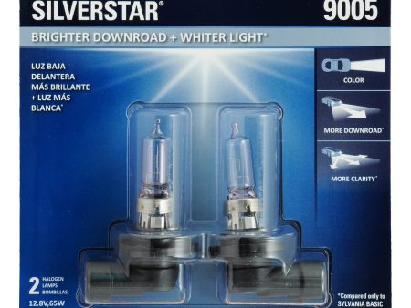 2-PK SYLVANIA 9005 SilverStar High Performance Halogen Headlight Bulb Supply