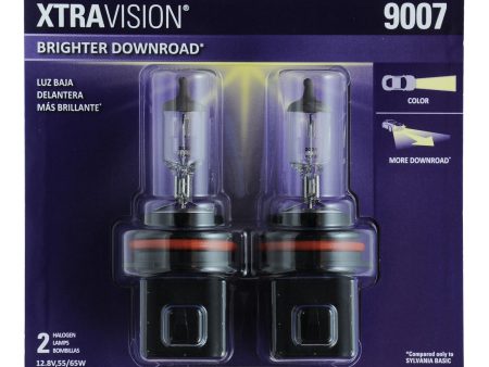 2-PK SYLVANIA 9007 XtraVision Halogen Headlight Bulb Discount