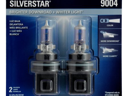 2-PK SYLVANIA 9004 SilverStar High Performance Halogen Headlight Bulb Sale