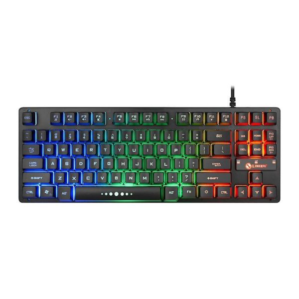 Gaming keyboard Wired Gaming Mouse Kit K87 Wired 87 Keys Mechanical With RGB Hot on Sale