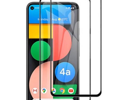 [2 Pack] Google Pixel 4a 5g Full Coverage Tempered Glass Screen Protector Film Guard (Black) Online Sale