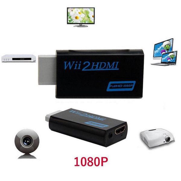 Wii to HDMI Converter Output Video Audio Adapter, with 1080P 720P 480P 3.5mm Audio Video Output Supports All Wii Display Models Hot on Sale