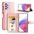 Samsung Galaxy A53 5G Wallet Case Flip Leather Card Slots Magnetic Stand Cover (Rose Gold) Cheap