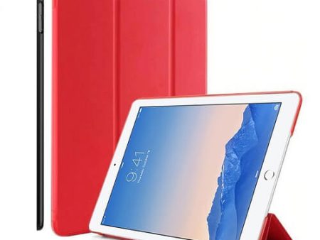 Apple iPad Air 5 Folio Smart Leather Magnetic Stand Case Cover (Red) Hot on Sale