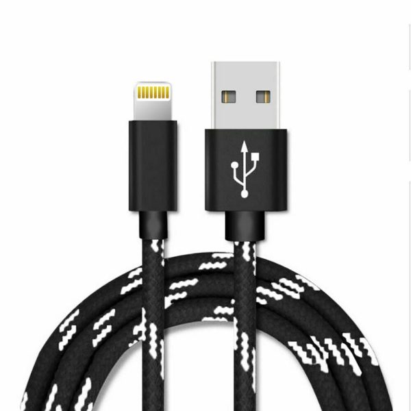 1M Black Fast Charging Lightning Data Sync Charger Cable Cord For  iPhone For Cheap