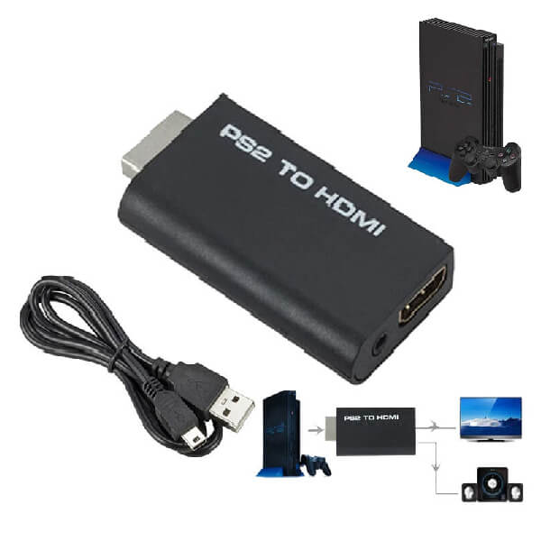 PlayStation 2 PS2 to HDMI Converter Adapter Adaptor Cable HD RCA AV Audio Video For Discount