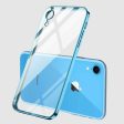 Electro Plating Clear Case For Apple iPhone 7   8 Shockproof Tough Heavy Duty Back Cover (Blue) Supply