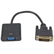 DVI to VGA Adapter, 1080p DVI-D 24+1 Pin Male to VGA 15Pin Female Active Cable Adapter Converter For Sale