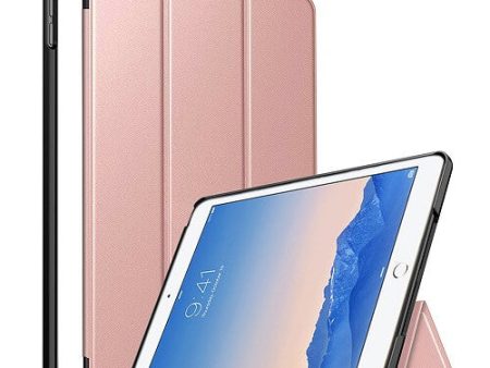 Apple iPad Air 1 Folio Smart Leather Magnetic Stand Case Cover (Rose Gold) on Sale