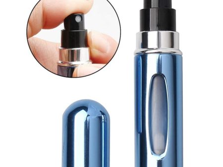 5ML Perfume Travel Refillable Mini Bottle Refillable Portable Perfume Atomizer Mini Perfume Aerosol for Trip Fragrance Empty Spray Bottle Scent Pump Case (Blue) Sale