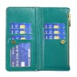 For Apple iPhone 14 Diamond Quilted Leather Zipper Wallet Flip Protective Case Cover – Green Online Sale