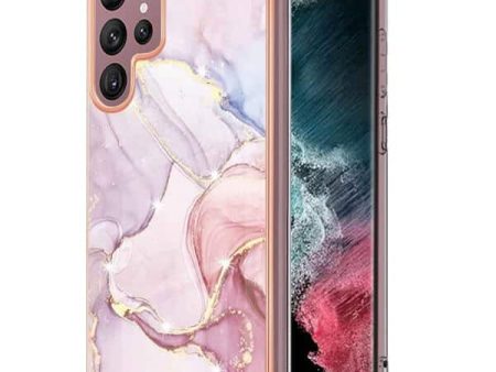 Samsung Galaxy S22 Plus 5G Case Hard back Marble Pattern Slim Design Enhanced Camera and Screen Protection Girls and Women Cover (Pink) Hot on Sale