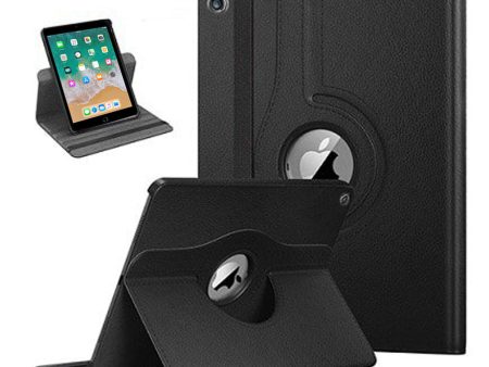 Apple iPad 5th Gen 9.7 Leather Case, Rotating 360 Degree Stand Smart Shockproof Flip Cover (Black) Online Hot Sale