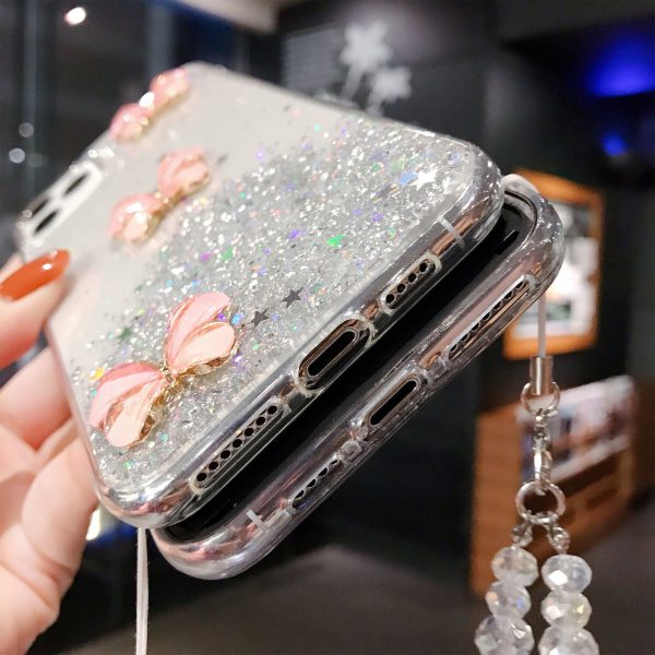 For Samsung Galaxy S21 Plus Smart Shockproof Glitter Crystal butterfly Wrist Strap Case Cover Galaxy S21+ Online Hot Sale