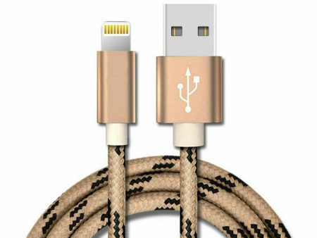 2M Gold Fast Charging Lightning Data Sync Charger Cable Cord For iPhone For Discount