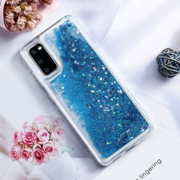 Samsung Galaxy S21 5G Smart Shockproof Dynamic Liquid Bumper Glitter Stars Case Cover Online Hot Sale