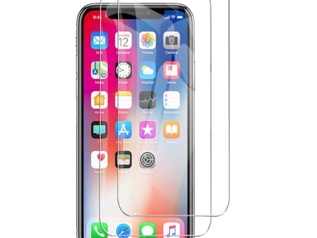 (2 Pieces) Apple iPhone XS Scratch Resist Tempered Glass LCD Screen Protector Film Guard Supply