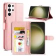 Samsung Galaxy S23 Ultra Wallet Case Flip Leather Card Slots Magnetic Stand Cover (Rose Gold) Hot on Sale