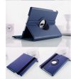 Apple iPad Mini 1 2 3 Smart Leather Case Rotating 360 Degree Stand Cover (Blue) Fashion