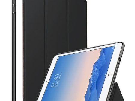 Apple iPad Air 1 Folio Smart Leather Magnetic Stand Case Cover (Black) on Sale