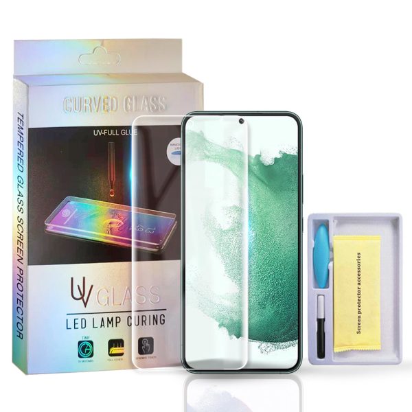 Samsung Galaxy S22 Plus UV Liquid Gel Tempered Glass Screen Protector Film Guard Cheap