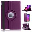 Apple iPad Mini 5 Smart Leather Case Rotating 360 Degree Stand Cover (Purple) For Cheap