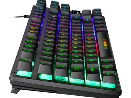 Gaming keyboard Wired Gaming Mouse Kit K87 Wired 87 Keys Mechanical With RGB Hot on Sale