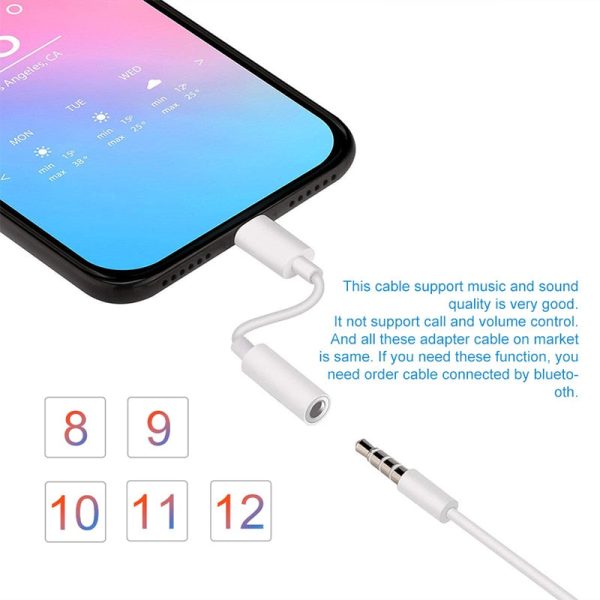 iPhone 3.5mm Headphones Adapter, Lightning to 3.5 mm Headphone Earphone Jack Converter Audio Aux Adapter Dongle Compatible with iPhone 14 13 12 11 Pro Max XS XR X 8 7 Online