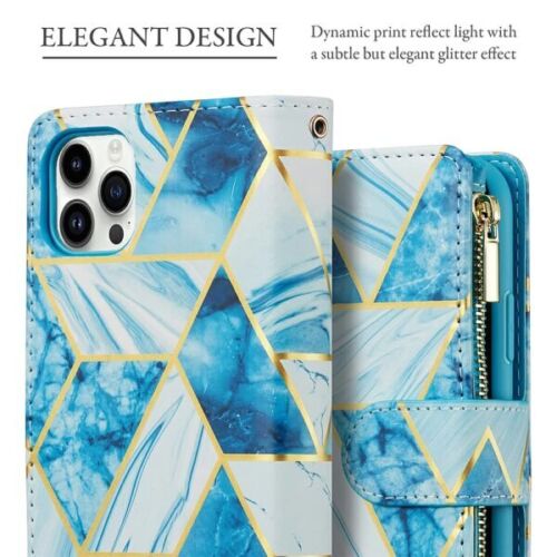 Fashion Design For Apple iPhone 14 Pro Case Marble Painting Pattern With Lanyard Flip Wallet Case Leather Card Slots Stand Cover Online Hot Sale