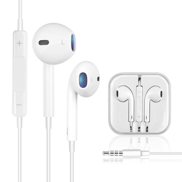 3.5mm Aux Earphones Wired Headphones Earbuds with Microphone, in-Ear Headphones with Mic Built-in Volume Control Compatible with iPhone 6 6S Android iPad Most 3.5mm Audio Online