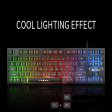 Gaming keyboard Wired Gaming Mouse Kit K87 Wired 87 Keys Mechanical With RGB Hot on Sale