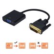 DVI to VGA Adapter, 1080p DVI-D 24+1 Pin Male to VGA 15Pin Female Active Cable Adapter Converter For Sale