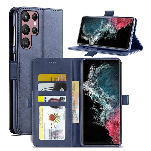 Samsung Galaxy S22 Plus 5G SupeRShield Wallet Case Leather Card Holder Flip Protective Shockproof Magnetic S22+ Case Cover Online