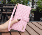 For Samsung Galaxy S23+  S23 Plus Diamond Quilted Leather Zipper Wallet Flip Protective Case Cover – Rose Gold Online Sale