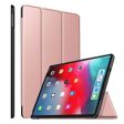 Apple iPad 12.9 3rd Gen 2018 Folio Smart Leather Magnetic Stand Case Cover (Rose Gold) For Discount