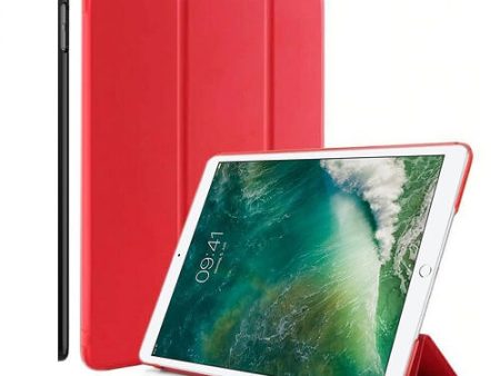 Apple iPad 12.9 2nd Gen 2017 Folio Smart Leather Magnetic Stand Case Cover (Red) For Cheap