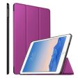 Apple iPad Air 1 Folio Smart Leather Magnetic Stand Case Cover (Purple) For Sale