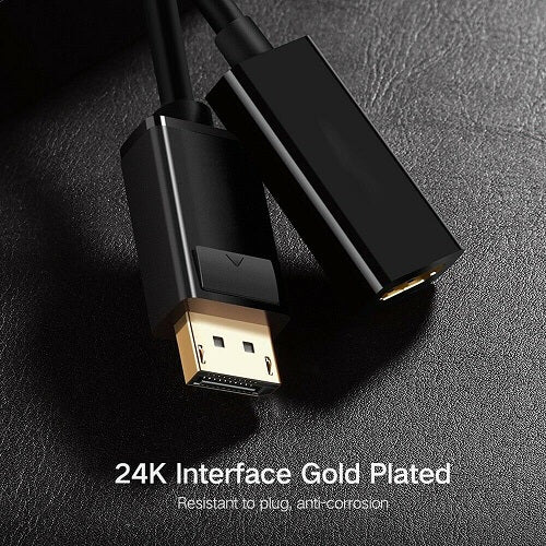 Displayport DP to HDMI Adapter Male Female Cable Full HD 1080P Display Port Lead (Black) Online Sale