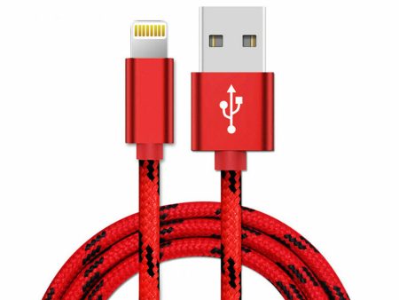 2M Red Fast Charging Lightning Data Sync Charger Cable Cord For iPhone Online now