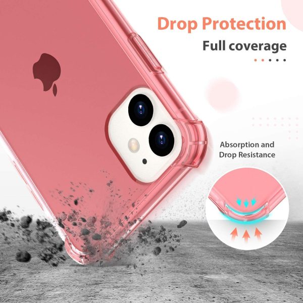 For Apple iPhone 11 Clear Rainbow Case Shockproof Tough Gel Transparent Colorful Heavy Duty Phone Back Cover (Purple +Blue) Online Sale