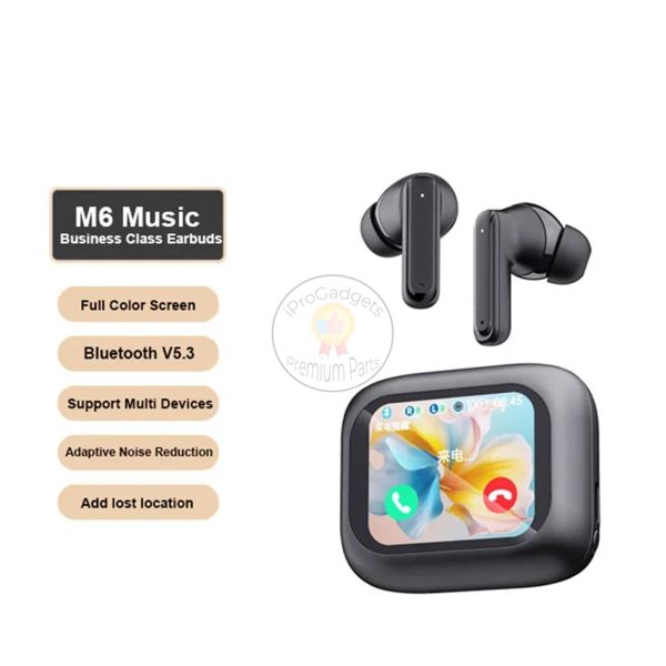 M6 ANC ENC Bluetooth 5.4 Wireless Headphones With Intelligent Display Online now