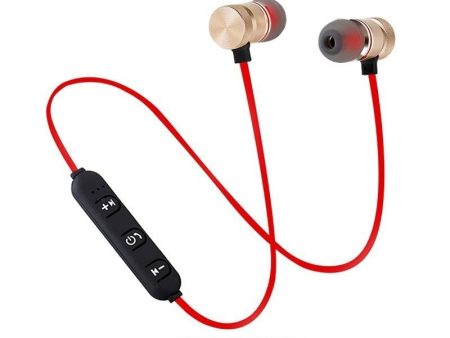 Bluetooth Wireless In-Ear Sports Earphones Headset Headphone For Samsung LG (Red) Online Sale