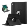 Apple iPad 12.9 2nd Gen 2017 Leather Case, Rotating 360 Degree Stand Smart Shockproof Flip Cover (Black) Cheap