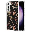 Samsung Galaxy S23 Case Hard back Marble Pattern Slim Design Enhanced Camera and Screen Protection Girls and Women Cover (Black) Discount