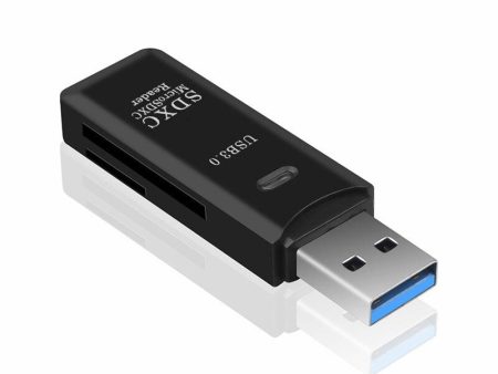 SuperSpeed 2-Slot USB 3.0 Flash Memory Card Reader for Windows, Mac, Linux, and Certain Android Systems - Supports SD, SDHC, SDXC, MMC MicroSD, T-Flash Supply