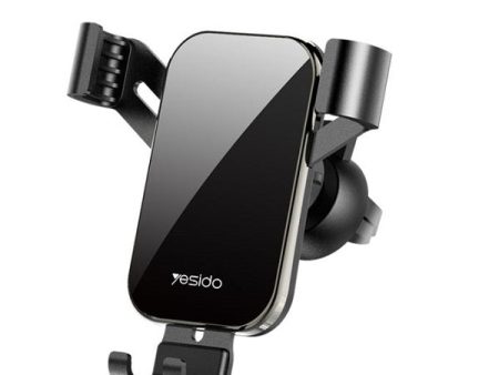 Yesido C87 Universal Glass Gravity Air Vent Clip Car Mobile Phone Holder For iPhone Samsung Google Pixel Oppo Nokia Fashion